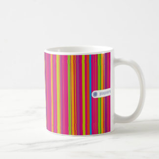 Candy striped mug