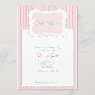 Candy Stripes - Baby Shower GP Invitation