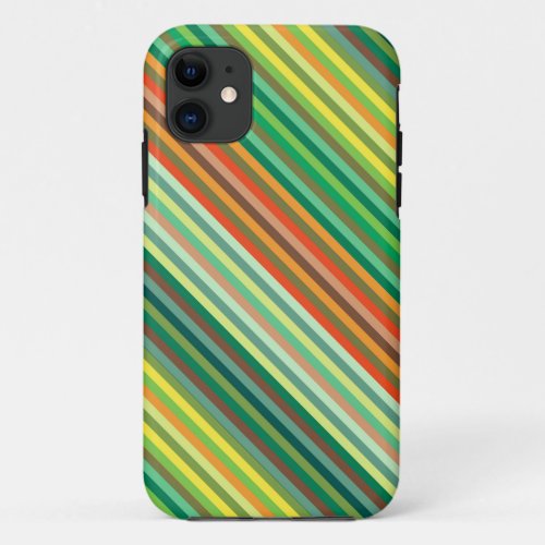 Candy Stripes Background iPhone 11 Case