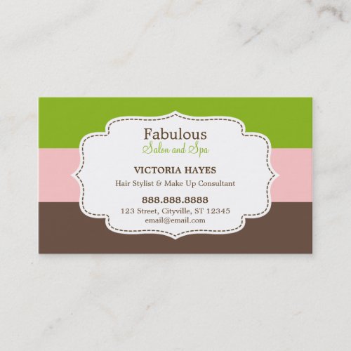 Candy Stripes Business Cards