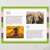 Candy Stripes Folded Brochure (Back)