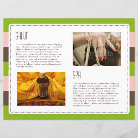 Candy Stripes Folded Brochure (Back)