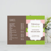 Candy Stripes Folded Brochure (Standing Front)