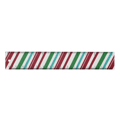 Candy Stripes Glitter Ruler