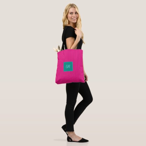 Candy Stripes in Cerice Pink  Trendy Totes