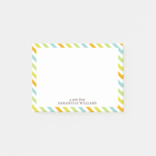 Candy Stripes Pattern Post-it Notes