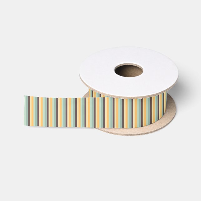 Candy Stripes Pattern Satin Ribbon (Spool)