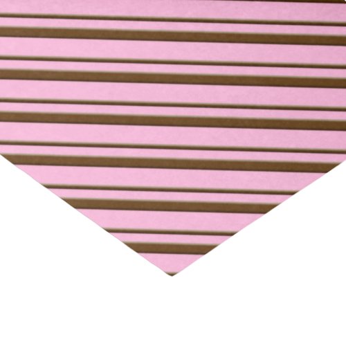Candy Stripes pink and chocolate brown Tissue Paper