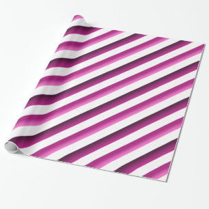 Candy Stripes Purple & Pink Wrapping Paper