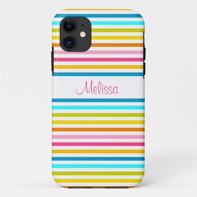 candy stripes summer spring style chic Case-Mate iPhone case (Back)