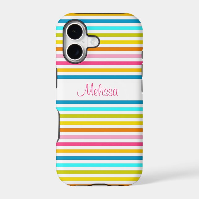candy stripes summer spring style chic iphone case (Back)