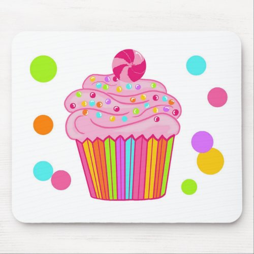 Candy Surprise Cupcake Mouse Pad