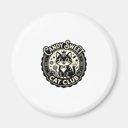 Candy Sweet Cat Funny Cat Graphic - Candy Sweet Ca Magnet