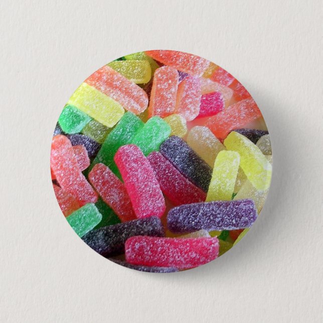 Candy Sweet Colorful Pinback Button (Front)