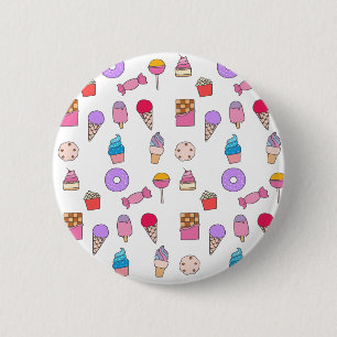 Candy, sweets and cake button