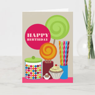 Candy & Sweets Birthday Card