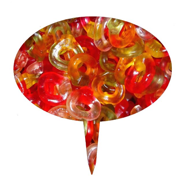 Candy Sweets Dessert Peace Love Party Destiny Cake Topper (Front)