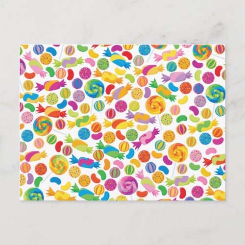 Candy Sweets Postcard