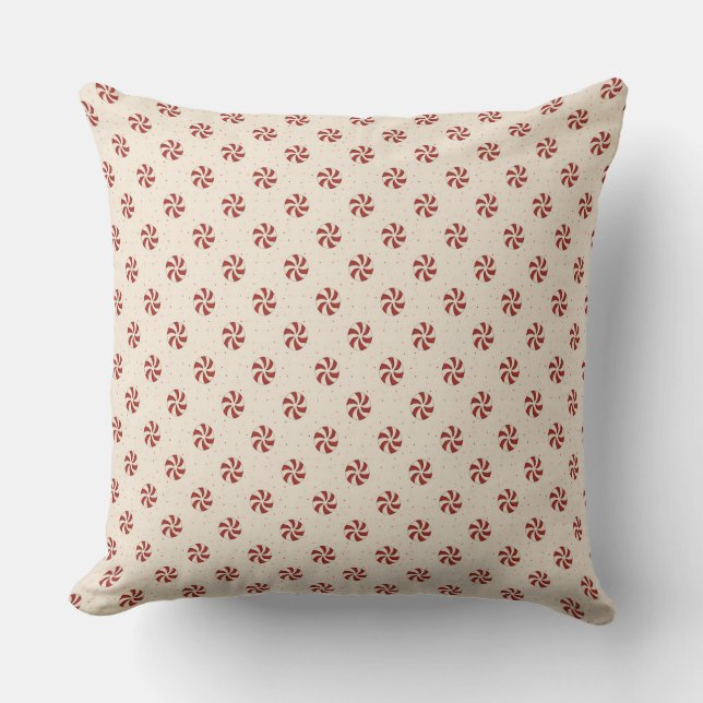 Candy Swirls Throw Pillow (Front)