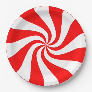 Candy, Swirly Spiral Paper Plates