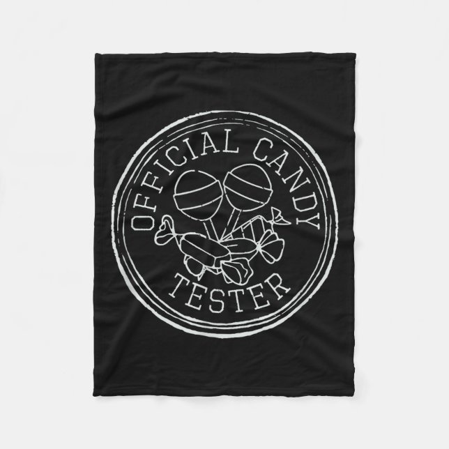 Candy Tester, Retro Candy Lovers  Fleece Blanket (Front)