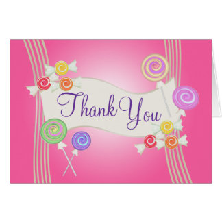 Candy Thank You Cards | Zazzle