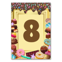Candy theme, chocolate, food, donuts, rainbow part