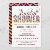 Candy Theme CUSTOM COLOR BRIDAL Shower Party Invitation (Front/Back)