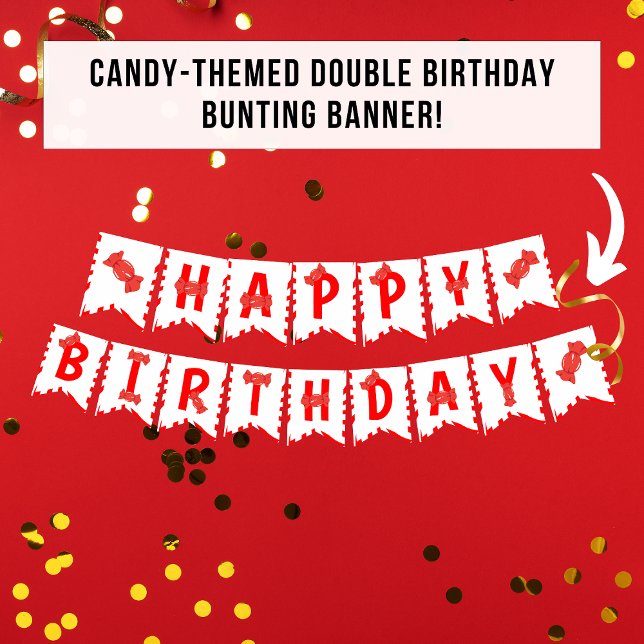 Candy Theme Kids Birthday Party bunting banner (Creator Uploaded)