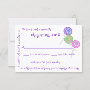 Candy Treasures Message Text Response Card