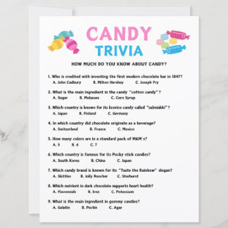 Candy Trivia Game