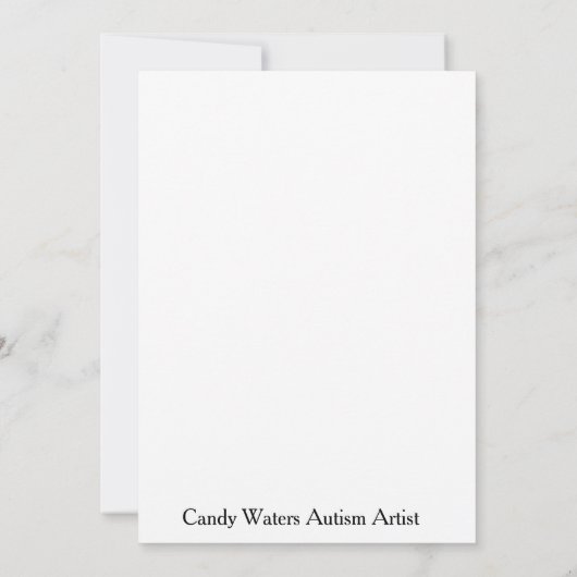 Candy Waters Autism Artist (Back)