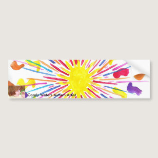 Candy Waters Autism Artist Bumper Sticker