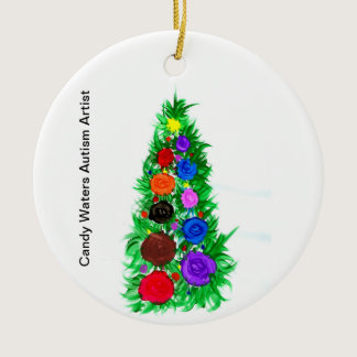 Candy Waters Autism Artist Ceramic Ornament