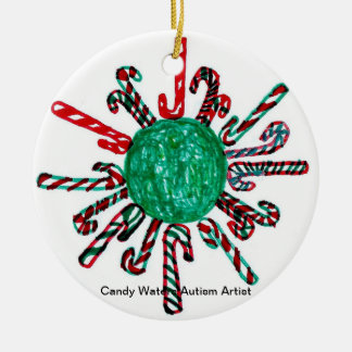 Candy Waters Autism Artist Ceramic Ornament