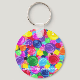 Candy Waters Autism Artist Keychain