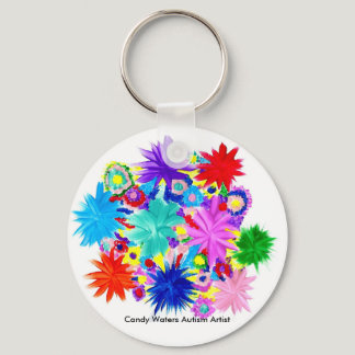 Candy Waters Autism Artist Keychain