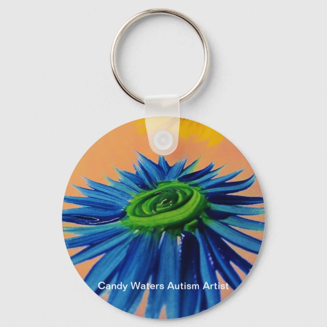 Candy Waters Autism Artist Keychain (Front)