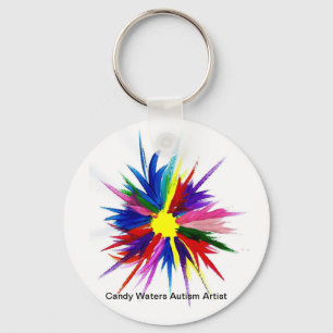 Candy Waters Autism Artist Keychain