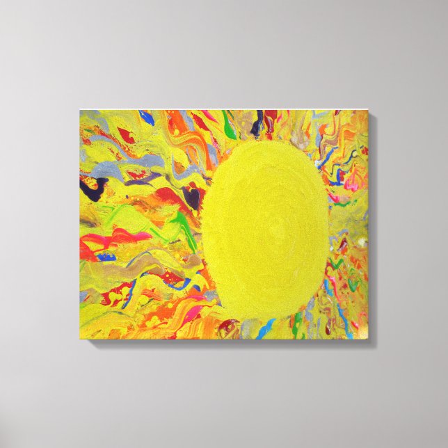 Candy Waters Autism Artist Painting on Canvas (Front)