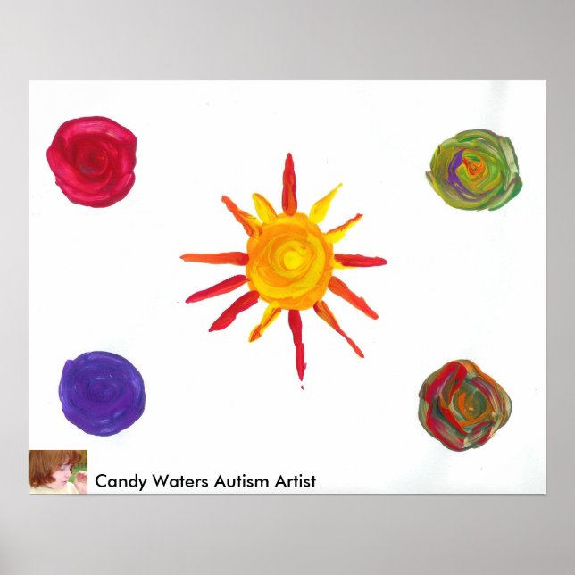 Candy Waters Autism Artist Painting Poster (Front)