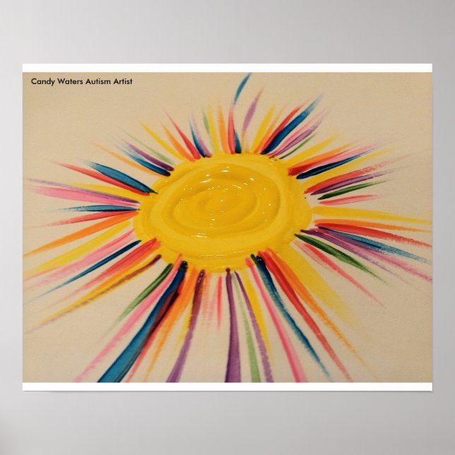 Candy Waters Autism Artist Poster (Front)