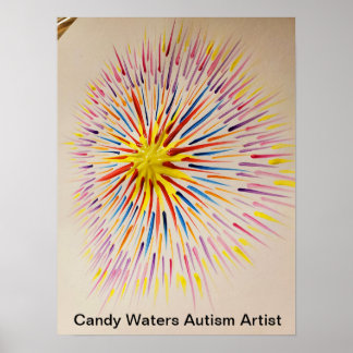 Candy Waters Autism Artist Poster