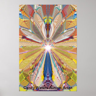 Candy Waters Autism Artist Poster
