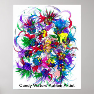 Candy Waters Autism Artist Poster