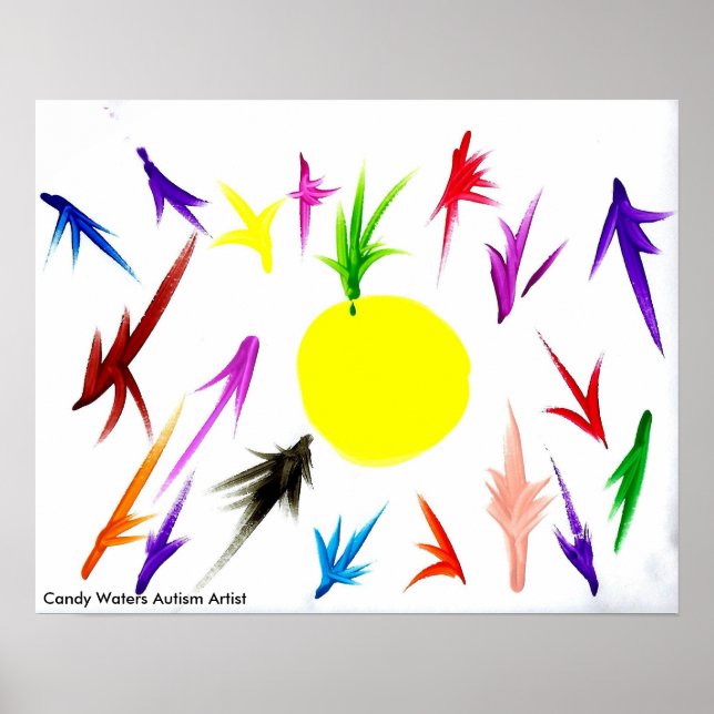 Candy Waters Autism Artist Poster (Front)