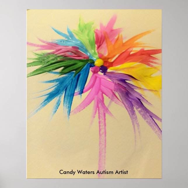 Candy Waters Autism Artist Poster (Front)