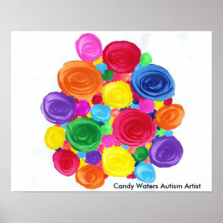 Candy Waters Autism Artist Poster