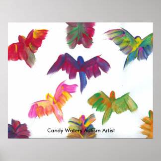 Candy Waters Autism Artist Poster