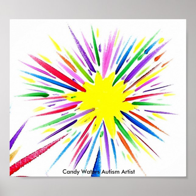 Candy Waters Autism Artist Poster (Front)